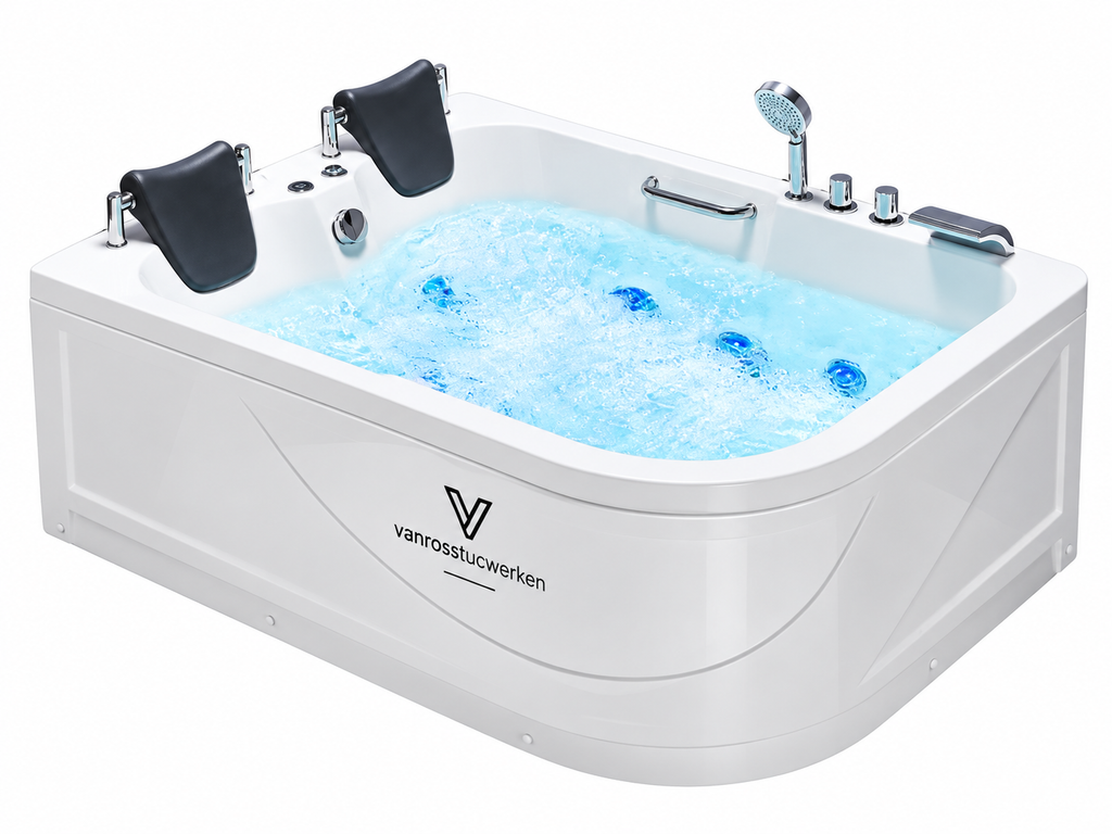 vanrosstucwerken Whirlpool Bathtub with Hydrotherapy Jets